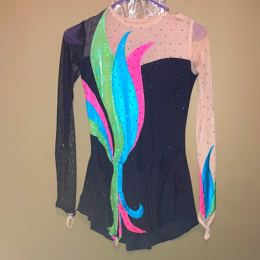 Baton twirling or ice skating dress
